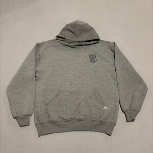 Vintage Russell Athletic Pullover Hoodie Size XL Grey Casual Spring Fall 90s